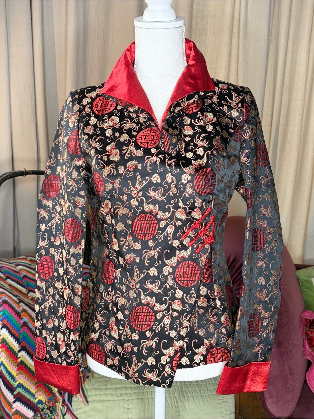50s Retro Brocade Silk Jacket